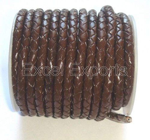 Brown Braided Leather Cords