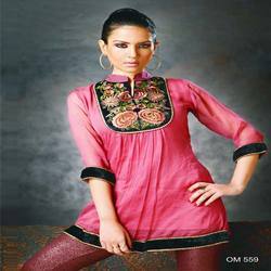 Neck Embroidery Kurtis