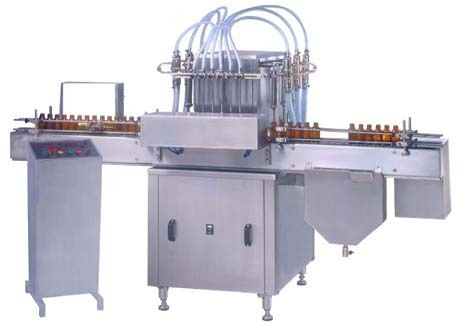 Volumetric Liquid Filling Machine - Stainless Steel Enclosed Body, 4-Head to 8-Head Configuration, No Container No Filling System, Adjustable Nozzles to Minimize Foaming