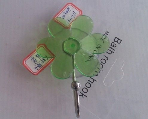 Colored Transparent Plastic Suction Cup Hook