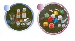 Plastic Caps, Cups & Spoon For Measuring