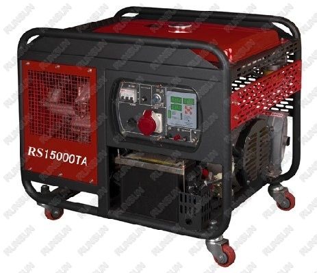 14 KVA Open Type Air Cooled Portable Diesel Generator