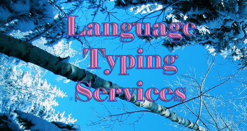 Language Typing Services