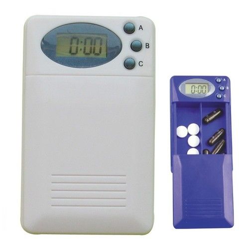 Rectangular Shaped Plastic Medicine Box Timer