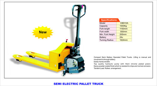 Semi Electric Pallet Truck - High Grade Material, Durable Design for Efficient Handling