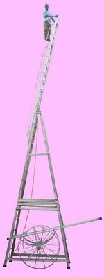 Aluminium Telescopic Ladder (Big Wheel)