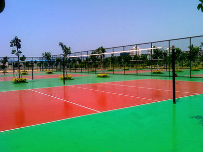 Hard/Elastic Acrylic Volleyball Sport Floor Coating