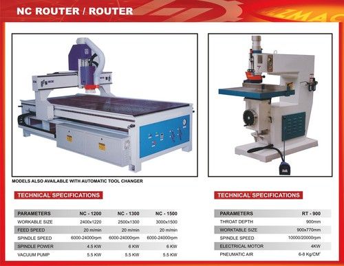 CNC Router - Customizable Models NC-1200, NC-1300, NC-1500 | Efficient Cost, Low Operation Expenses, High Spindle Speed