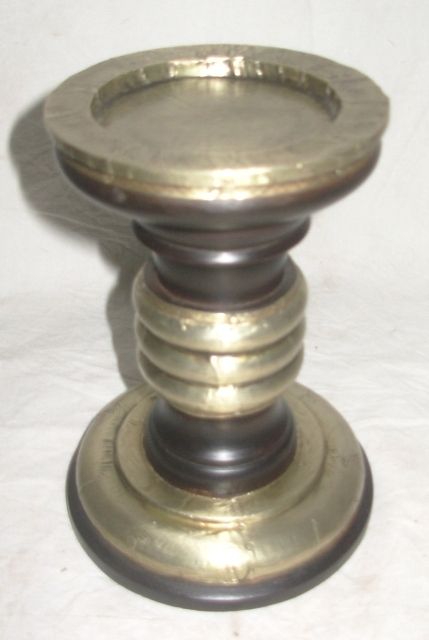 White Metal Candle Holder