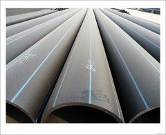 HDPE Water Pipes - PE80/PE100, DN25mm-DN1200mm Sizes, Black with Blue Stripes, ISO4427-2:2007 Standards, Versatile Applications in Water Supply and Liquid Transportation