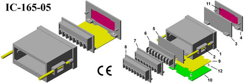 Robust Plastic Electrical Enclosure Din 96*48*67