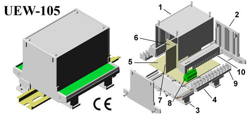 Din Rail Plastic Enclosure