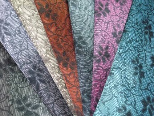 Satin Fabric With Flower Printing