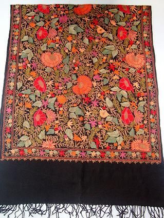 Multicolor Embroidery Jaal Shawls