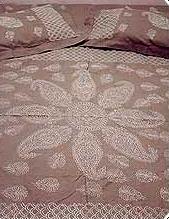 Hand Embroiderd Chikan Bed Linen
