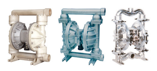 Air Operated Diaphragm Pump - Stainless Steel Dual Diaphragms , No Seal No Leakage, Self Priming, Handles Solids and Viscous Materials