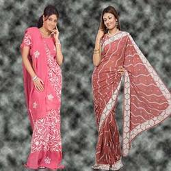 Hand Work Embroidery Sarees