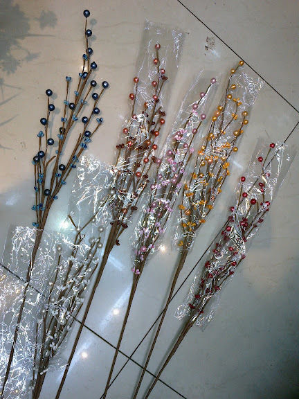 5H Beads Stick Artificial Flower