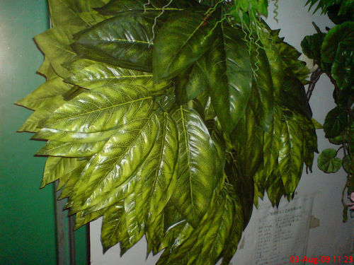 Green Croton Spray Artificial Plant