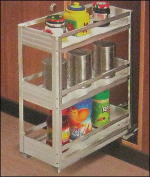 Two Shelf Pull Out Basket