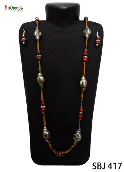 Designer Wooden Beads Necklace