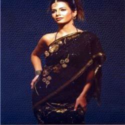 Black Designer Saree