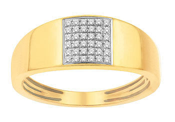 Mens Diamond Ring (0.36Ct Real Diamonds)