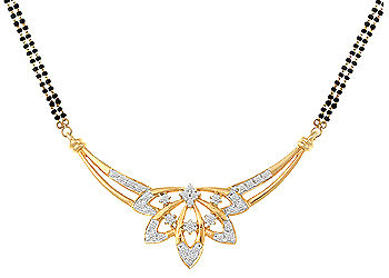 Mangalsutra Pendant Tanmaniya 0.26Ct Diamonds