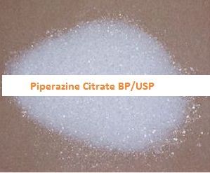 Piperazine Citrate - White Crystalline Powder, Assay 98.0% to 100.5%, Water Content NMT 12.0%