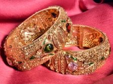 Designer Polki Bangles