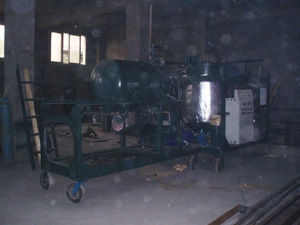 Black Motor Oil Filtration Machine