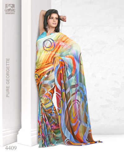 Designer Printed Saree