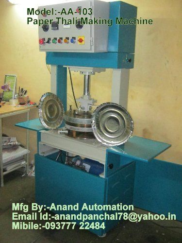 Hydraulic Digital Paper Thali Making Machinery