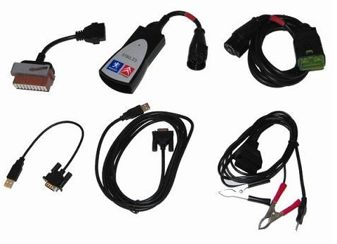 Full Set Of Cables For Lexia PP2000 Diagbox Case, PSA Peugeot, Citroen