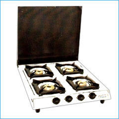 Four Burner Lpg Stove With Lid 