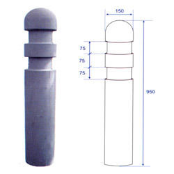 Cylindrical Bollard - High-Quality Steel, Durable Design for Security and Aesthetic Appeal