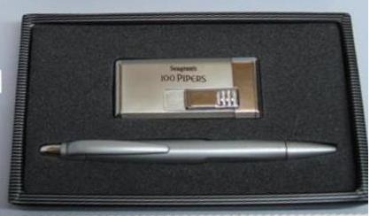 Silver Pen With Case