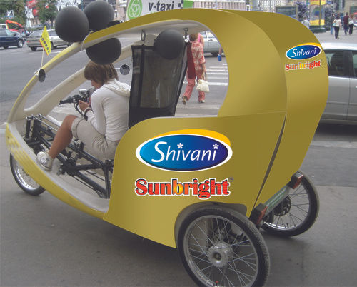 Solar Rickshaw - Premium Durable Material, Efficient Solar Operation for Sustainable Transportation