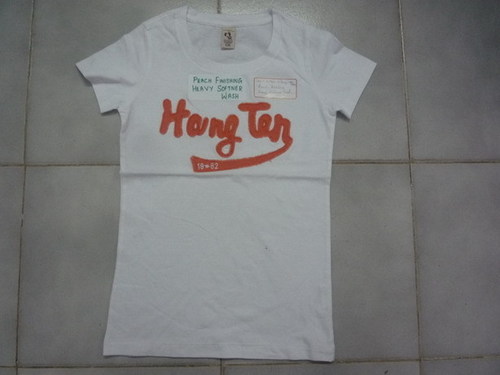 Mens T-Shirt With Peach Finish