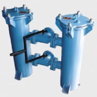 Duplex Filter - Cast or Fabricated with Dual Filtration Chambers , Continuous Operation and Automatic Change Over System