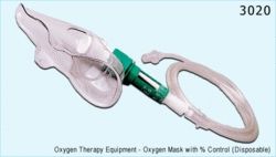 Oxygen Mask With % Control (Disposable)