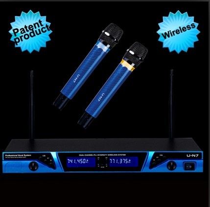 Professional Vocal System Uhf Channel Diversity Wireless Microphone System Application: Industrial