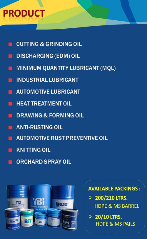 Metal Working Fluids By YOUNG BUHMWOO INDIA COMPANY PRIVATE LIMITED