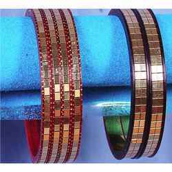 Brass Finishing Acrylic Bangles