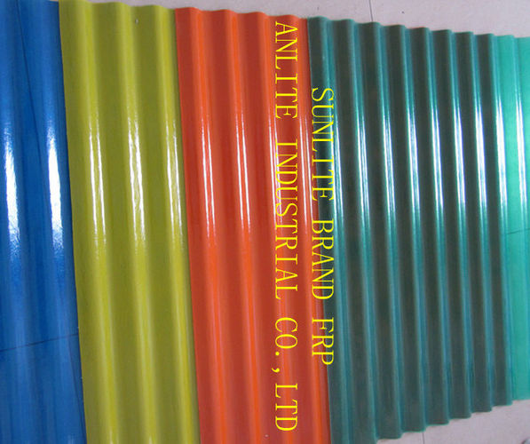 Fiberglass Reinforced Polyester (FRP) Corrugated Roofing Sheets
