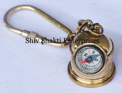 Helmet Compass Key Chain