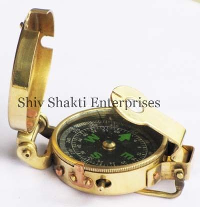 MILITARY COMPASS ENGINEERING COMPASS PRISMATIC COMPASS BRASS VINTAGE COMPASS