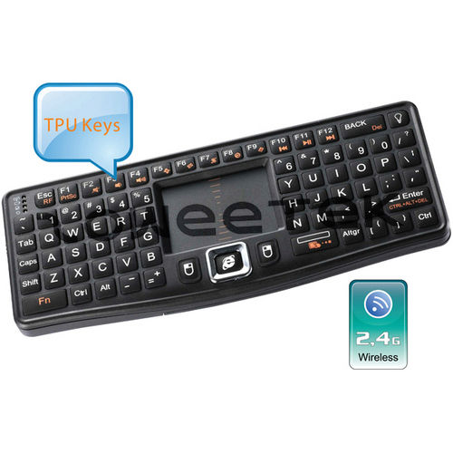 2.4g Ultra Mini Wireless Keyboard With Receiver And Touchpad