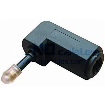 90 Degree Anger Toslink Female To Toslink Mini Male Optical Fiber Adapter