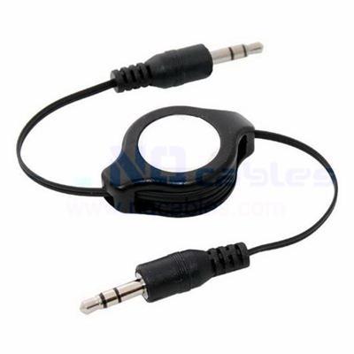 Retractable Stereo RCA Male to Male Extension Cable
